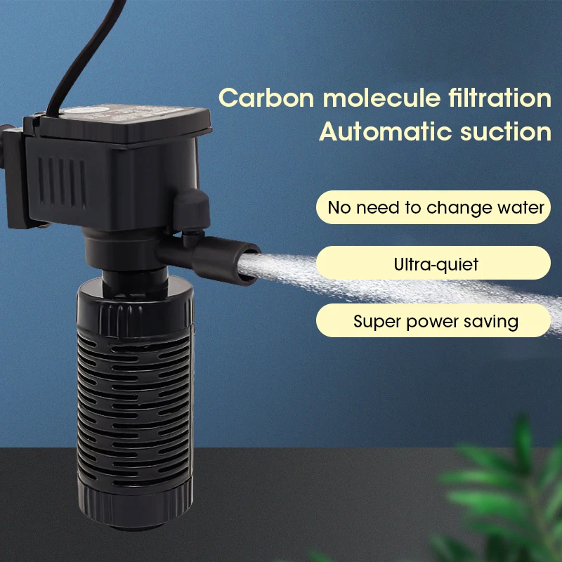 Planted Aquarium Cleaning - Mini Fish Tank Filter Quiet Submersible